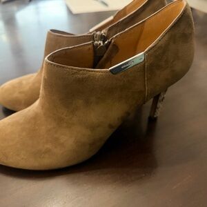 Coach Women's Brown Suede Ankle Booties